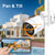 2K Pan Tilt Wireless Security Camera System with Color Night Vision & Auto Tracking